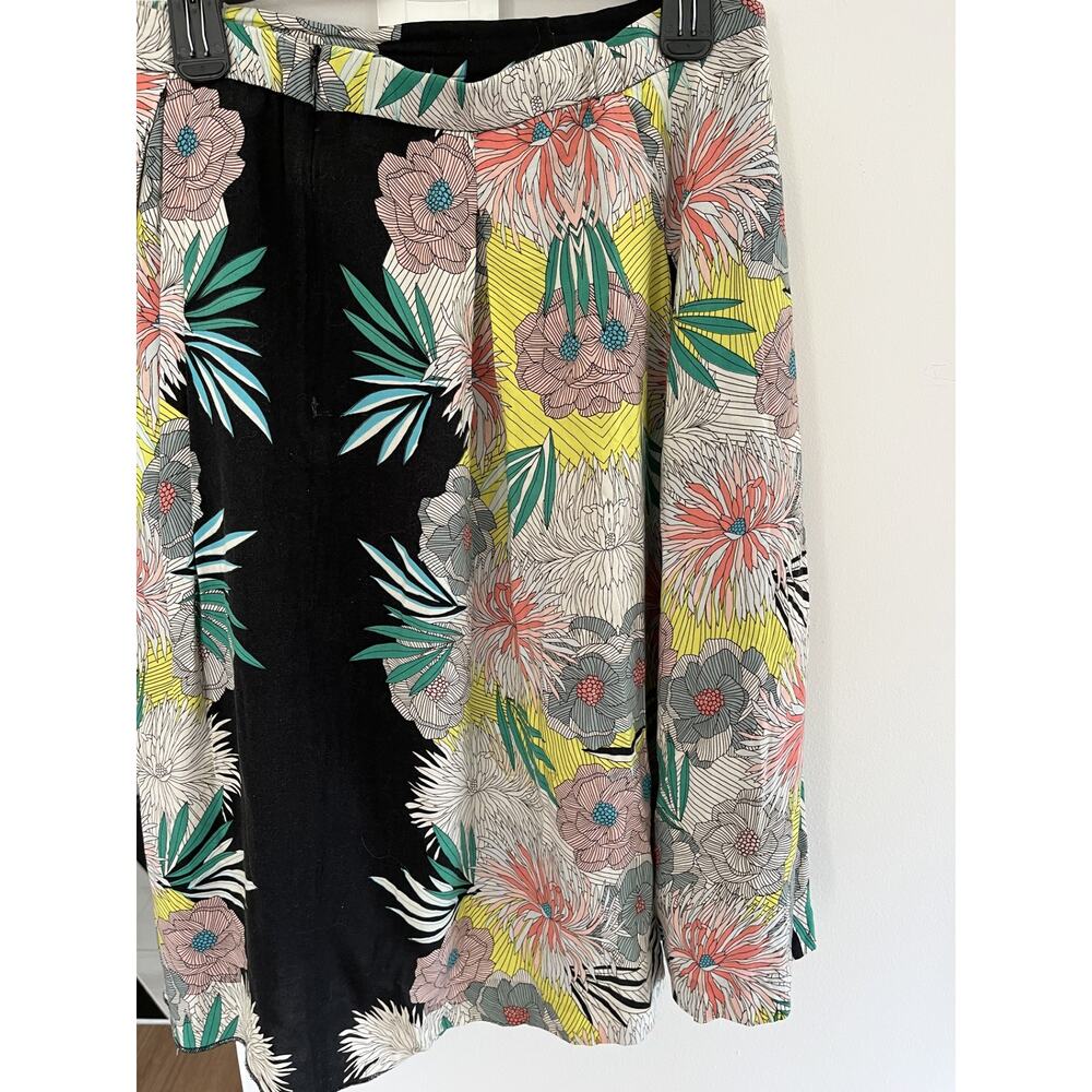 Y2K Anthropologie Skirt 10 Skirt Corey Lynn Calter Tropical Print Vintage